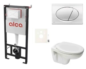 Cenovo zvýhodnený závesný WC set Alca do ľahkých stien /