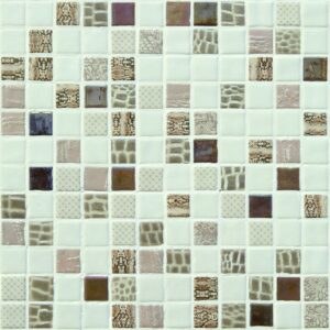 Sklenená mozaika Mosavit Safari beige 30x30