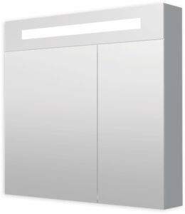 Zrkadlová skrinka s osvetlením Naturel Iluxit 80x75